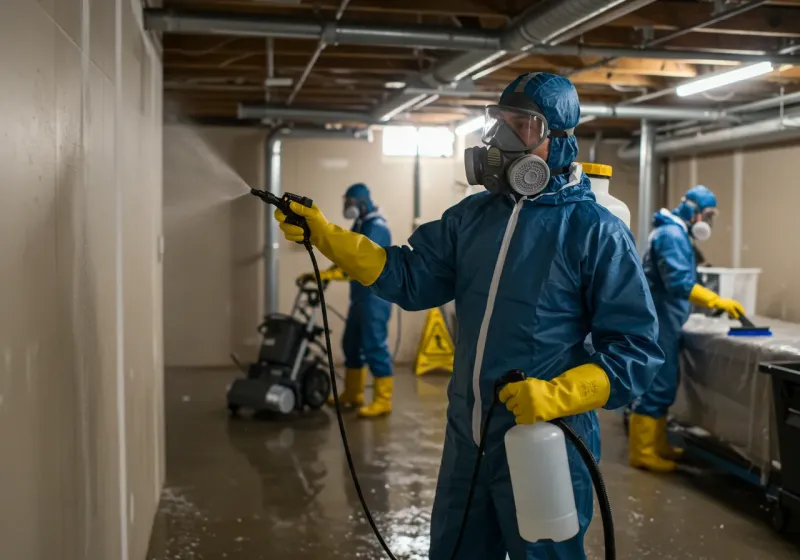 Basement Sanitization and Antimicrobial Treatment process in Occidental, CA